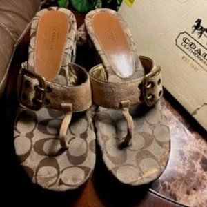 Coach Buckle Wedges